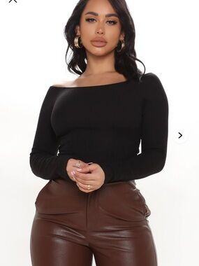 Fashion Nova Black 'Forever My Favorite' Top - 1X